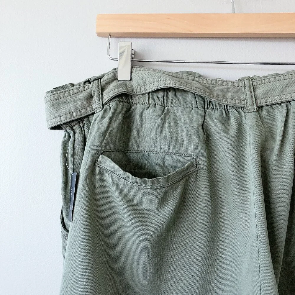 RW&Co Denim Shorts With Removable Sash XXL green shorts cargo olive green - Picture 10 of 15